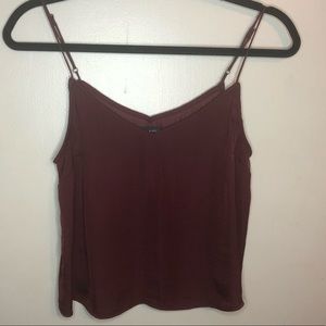 Kendall & Kylie Maroon Crop Top